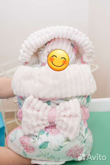 Комплект конверт на выписку для девочки