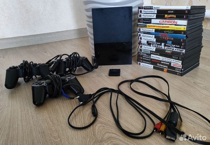 Sony PS2 slim прошитая 15 игр