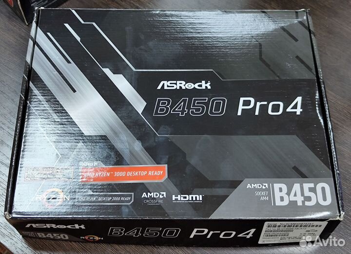 Материнская плата ASRock B450 Pro4 AM4