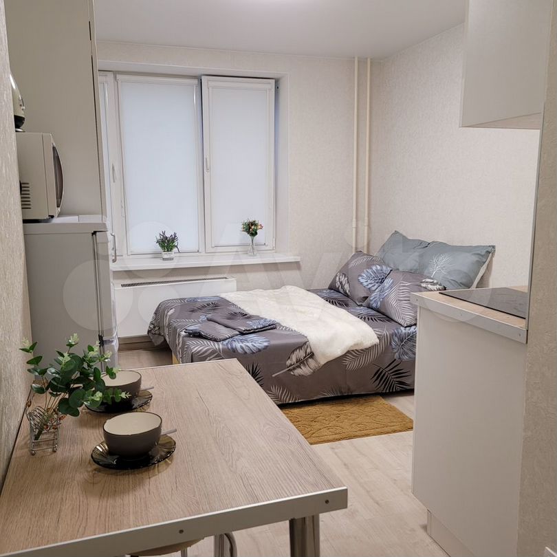 Квартира-студия, 17 м², 1 кровать