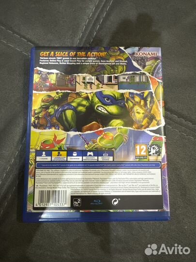 Диски на ps4 Turtles the Cowabanga collection