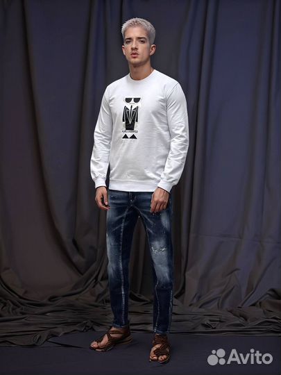 Белый свитшот Karl Lagerfield