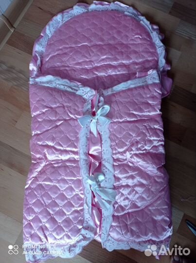 Конверт на выписку, розовый