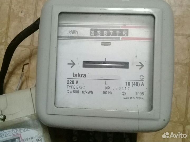 Счётчик однофазный, трехфазный неповеренный