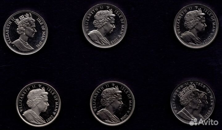 Монеты Острова Мэн с породами кошек