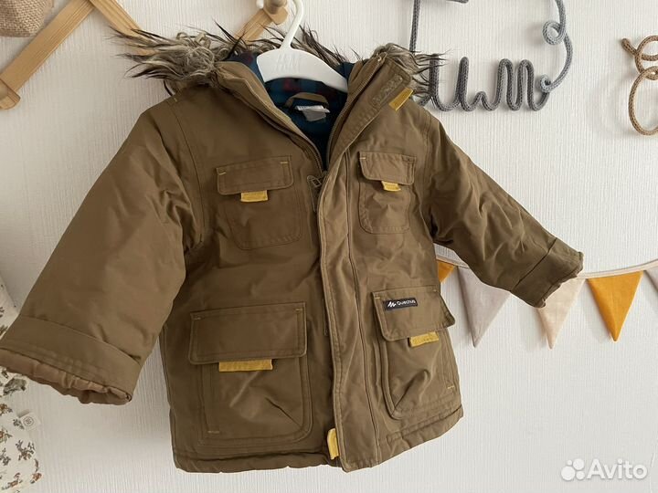 Куртка зимняя детская 86 92 декатлон