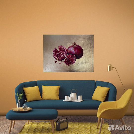 Картина акрил, поталь 60*80 холст на подрамноке