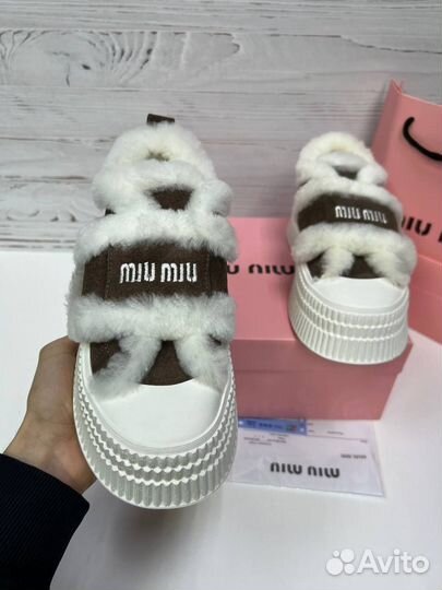 Кеды Miu Miu С Мехом Размеры 36-40