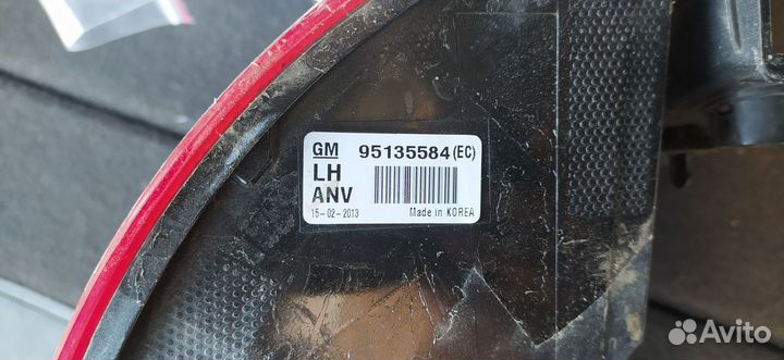 Фара задняя левая Шевроле Круз универсал