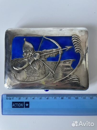 Портсигар серебряный 84 проба