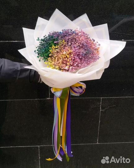 Букеты из Цветной Гипсофилы. Доставка Цветов