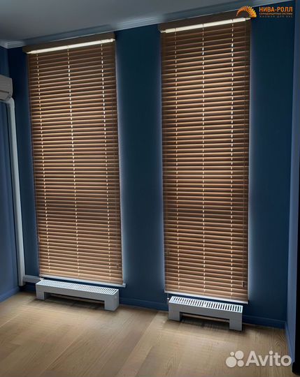 Деревянные жалюзи под ключ
