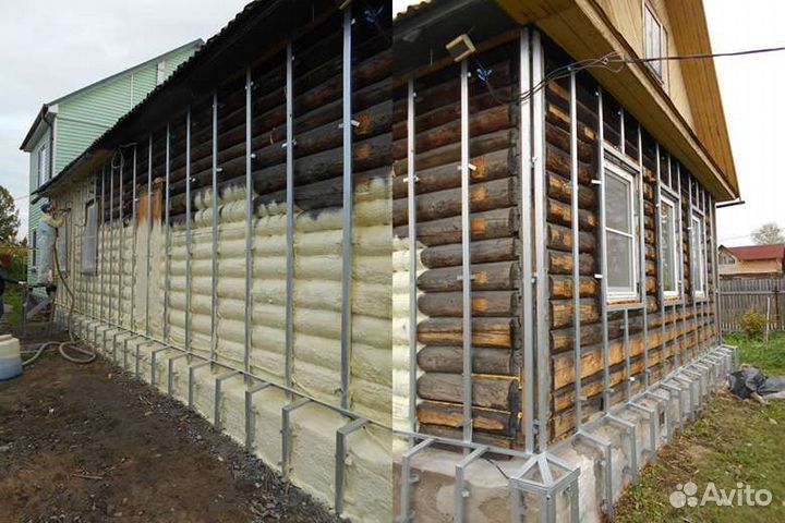 Утепление пеной напыление пенополиуретаном ППУ