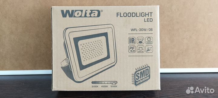 Светодиодный прожектор Wolta WFL-30W/06 5500K, 30