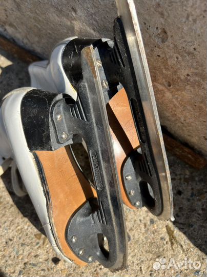 Коньки детские фигурные Натуральная кожа