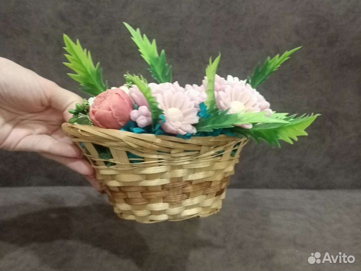 Букет цветов из мыла ручная работа