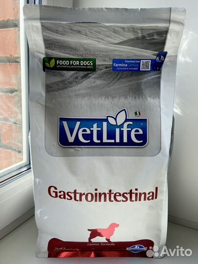 Корм для собак VET life canin gastrointestinal