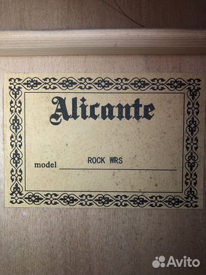 Акустическая гитара alicante rock wrs