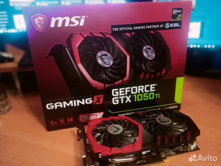 Видеокарта gtx 1050 ti msi gaming X 4g