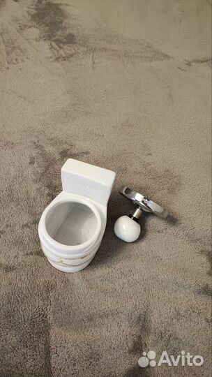 Пепельница-унитаз керамическая