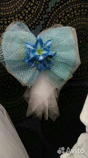 Бант украшение на машину свадьбу