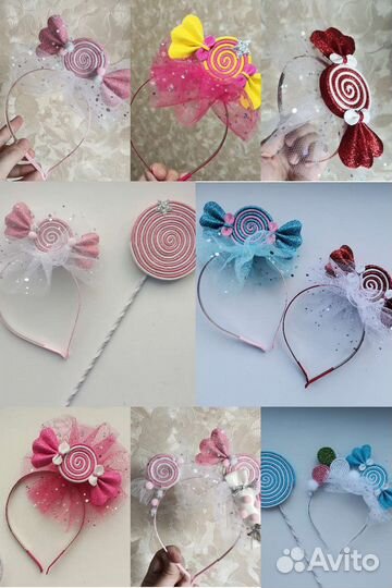 Ободок Конфетка Новогодний