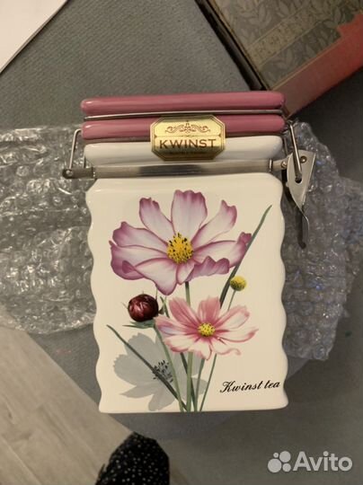 Керамическая коробочка для чая или кофе