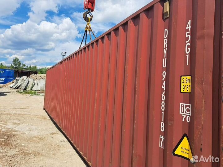 Морской контейнер 40 футов высокий бу