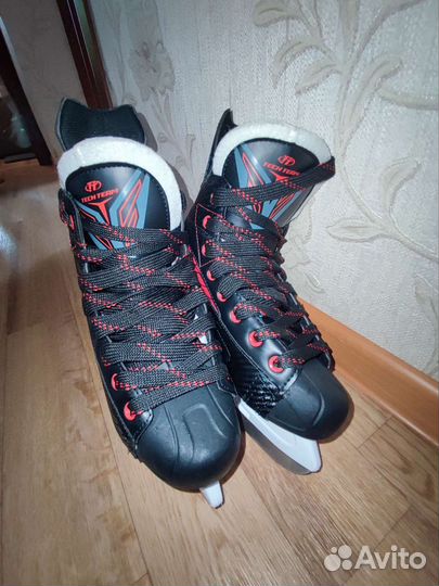 Коньки хоккейные tech team gravity 39 размер