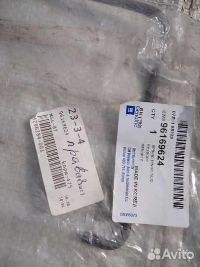 Пружина багажника