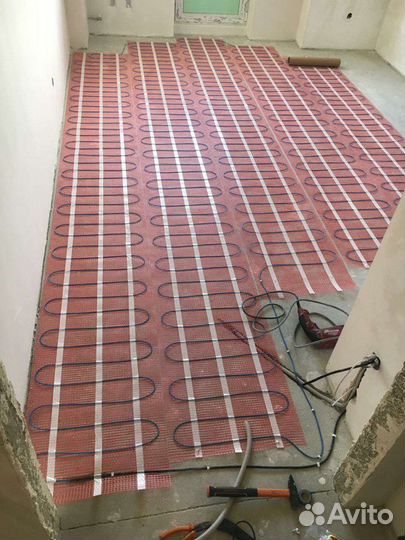 Монтаж электрического теплого пола