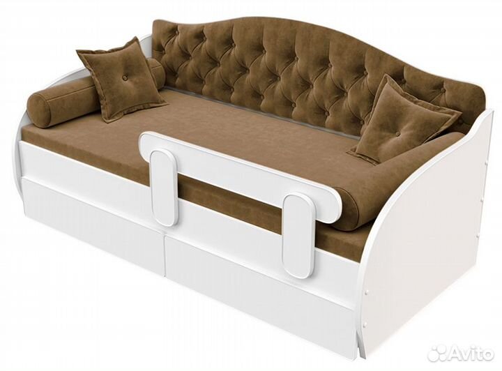 Детская кровать -тахта коричневая
