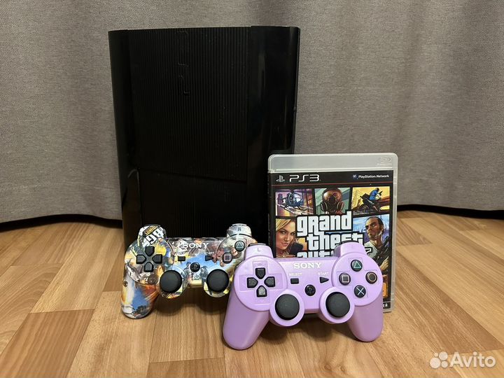 Sony ps3 super slim 500gb прошитая с играми