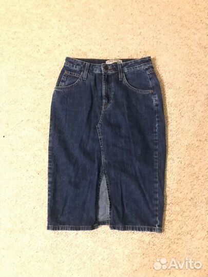 Джинсовая юбка карандаш