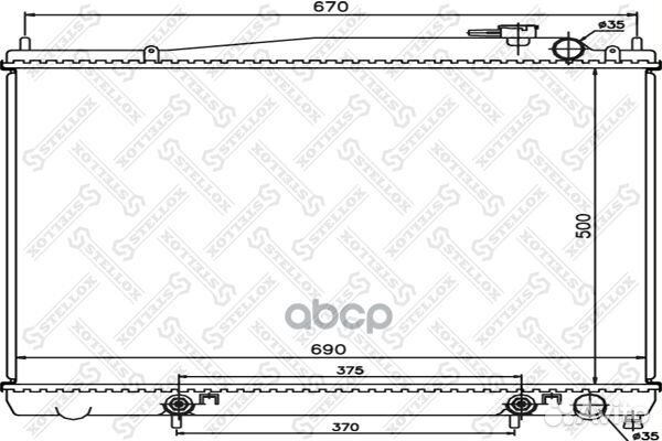 10-25977-SX радиатор системы охлаждения Nissan