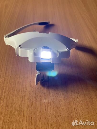 Очки лупа с подсветкой бинокулярные