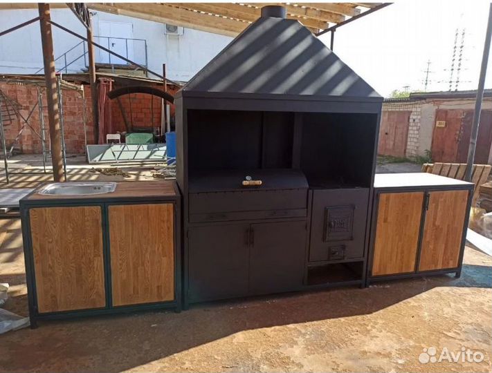 Барбекю комплекс, мангальная зона