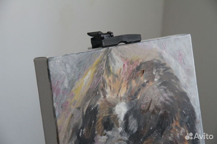 Картина «Кошка». Оригинал. Масло, 30х30 см