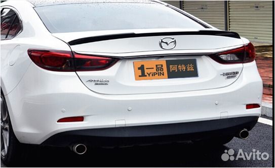 Спойлер Mazda 6 GJ 2013+ M4-style черный глянец
