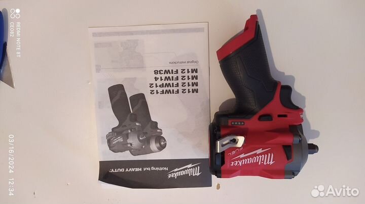 Гайковерт 339 Нм Milwaukee m12 2554-20 FIW38-0