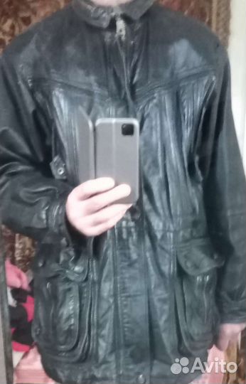 Кожаная куртка мужская