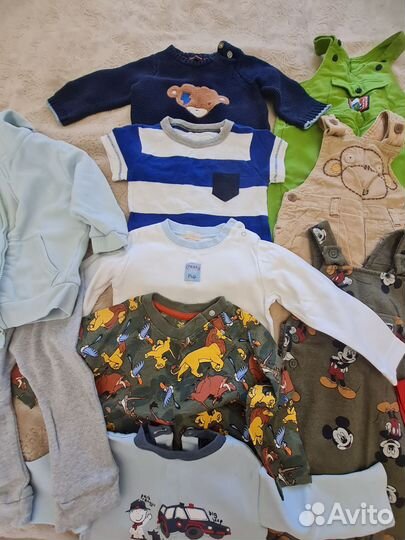 Вещи пакетом на мальчика 6-12 месяцев