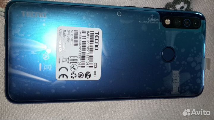TECNO Camon 12 Air, 3/32 ГБ