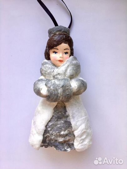 Ватная ёлочная игрушка