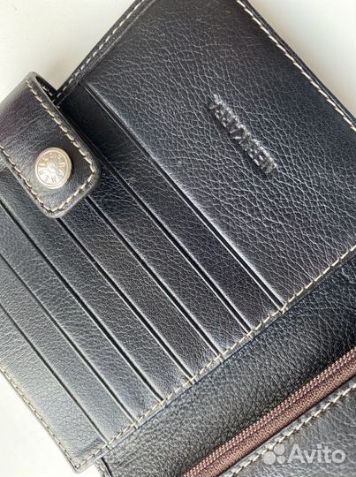 Портмоне новое мужское neri karra кожаное новое
