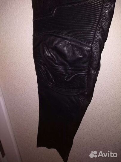 Брюки кожаные мотоциклетные