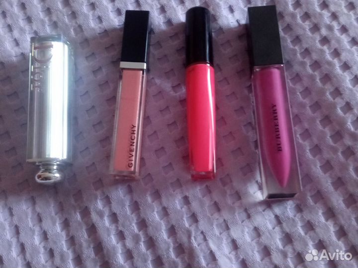 Блеск для губ, помада Dior, Lancom, Burberry