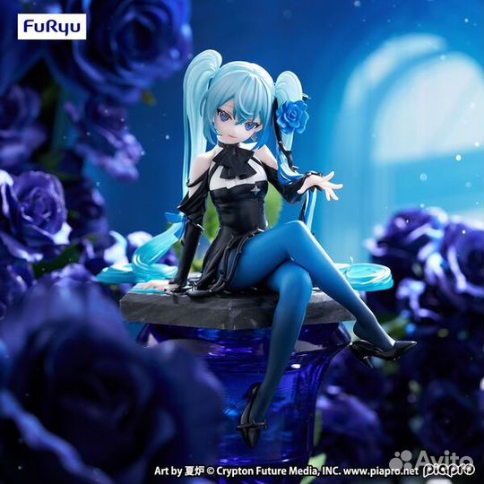 Аниме фигурка стоппер Hatsune Miku Blue Rose