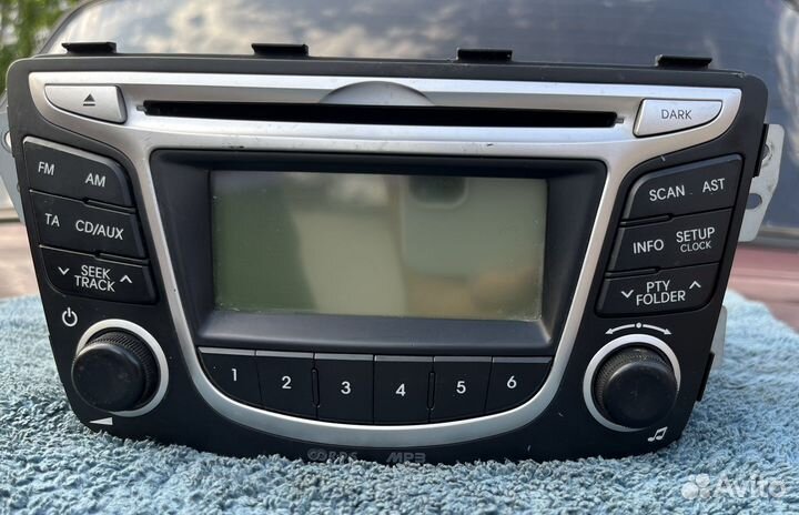 Штатная магнитола на hyundai solaris