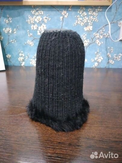 Шапка женская вязаная норка